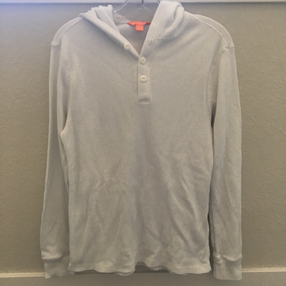 Joe Fresh Men’s White Waffle Hoodie